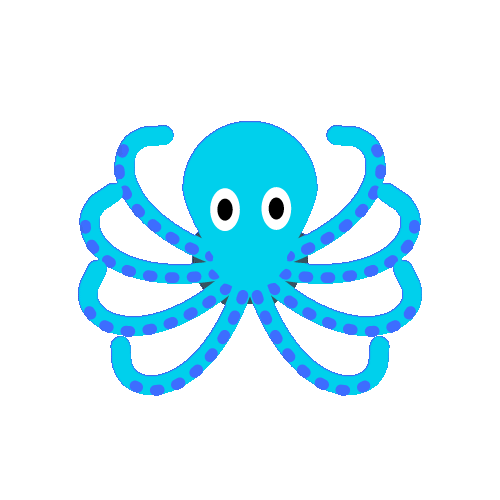 Cute octopus mascot